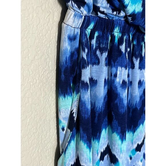 NWT Trixxi Blue Strapless Maxi Dress Beachy Blue Medium MSRP $48 - Picture 5 of 10